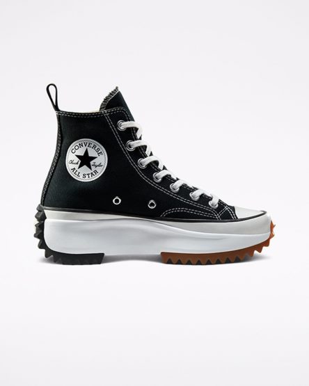 Women's Converse Run Star Hike High Top Platform Shoes Black / White | AU 548E0B